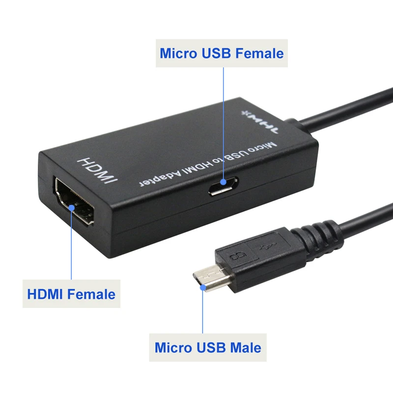  Tipo C & Micro Usb a Hdmi 1080P Hd Audio Video Cavo per Hdtv Convertitore SIM Card E Adattatori per