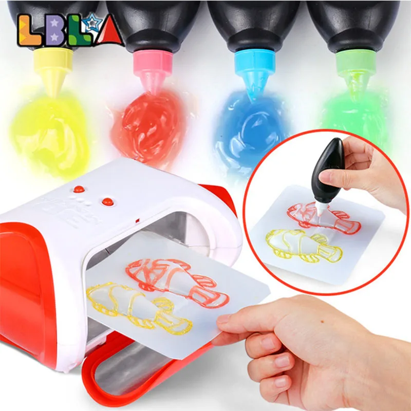 

Children DIY 3D Machine Printer Enlighten Painting Drawing Creative Kids Developmental Education Toy Gift Operation Ability