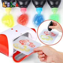 Children DIY 3D Machine Printer Enlighten Painting Drawing Creative Kids Developmental Education Toy Gift Operation Ability