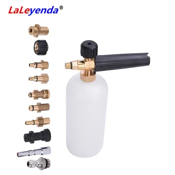 

LaLeyenda Pressure Washer Snow Foam Generator with Nozzle Adapter for Karcher/Nilfisk/LAVOR/interskol Soap Cannon Car Gun Spray