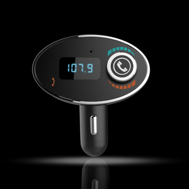 Mini Bluetooth FM Transmitter MP3 Music Player Car Kit Handsfree Phone Calls 5V 2.5A Max USB Charger for Iphone and Android | Автомобили и