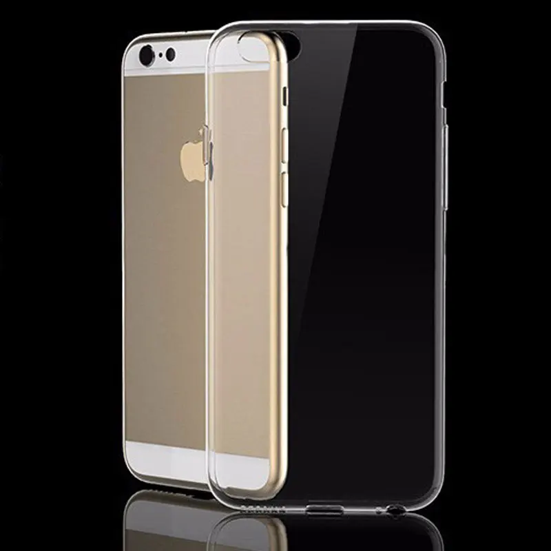 Goede 1.0mm 1.2mm Zachte TPU Telefoon Case Voor iPhone 7 Case Ultra Dunne transparant Clear Case voor iPhone 7 Cover Gratis Verzending 500 Stks L