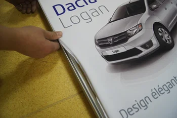 

Outdoor Advertising backlit Light Box Banner Dye Sublimation Printing Backlit Banner with silicone edge for the aluminum frame