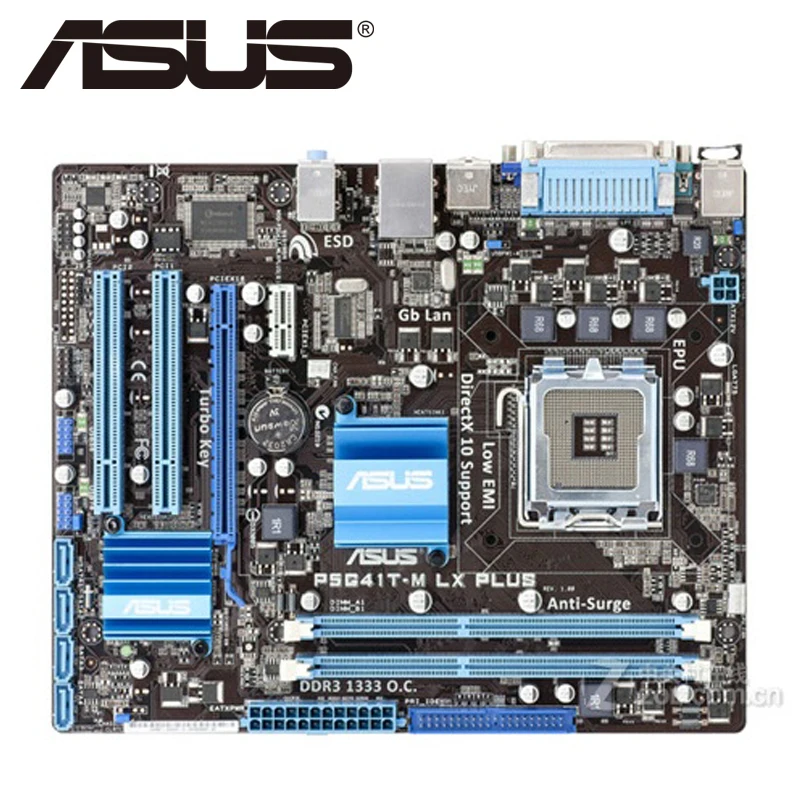Gaming Motherboard Motherboard Fit for Asus P5G41T-M LX V2 Desktop Motherboard G41 Socket LGA 775 Q8200 Q8300 DDR3 8G U ATX UEFI BIOS Computer Motherboard Motherboard