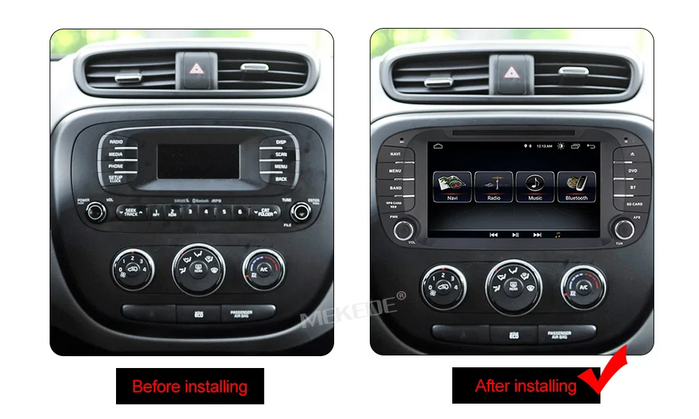 Top 7" Quad-Core Android 9.1 2GB RAM 3G 4G WIFI DAB+ RDS Car DVD Multimedia Player Radio Stereo For Kia Soul 2014 2015 2016 2017 4