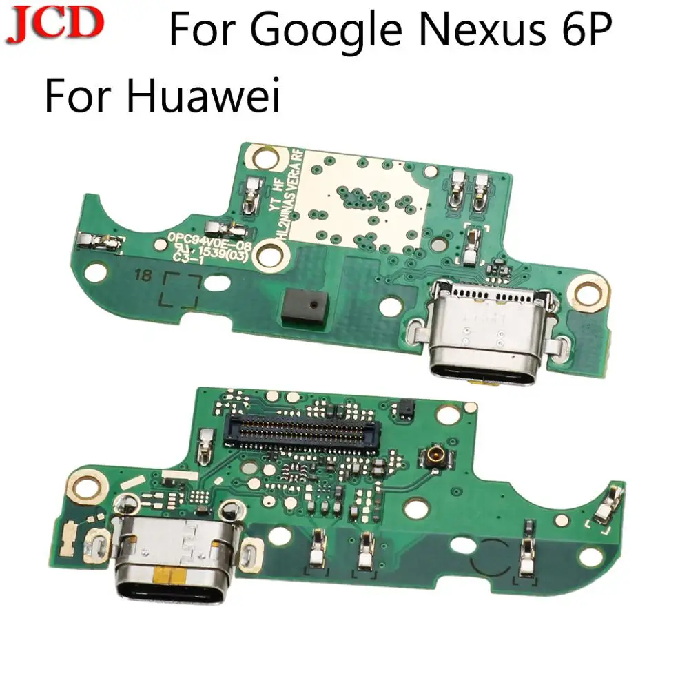 

JCD USB Type-C Charging Port Charger Dock Connector Mic Microphone Flex Cable Circuit Board For Huawei Port for Google Nexus 6P