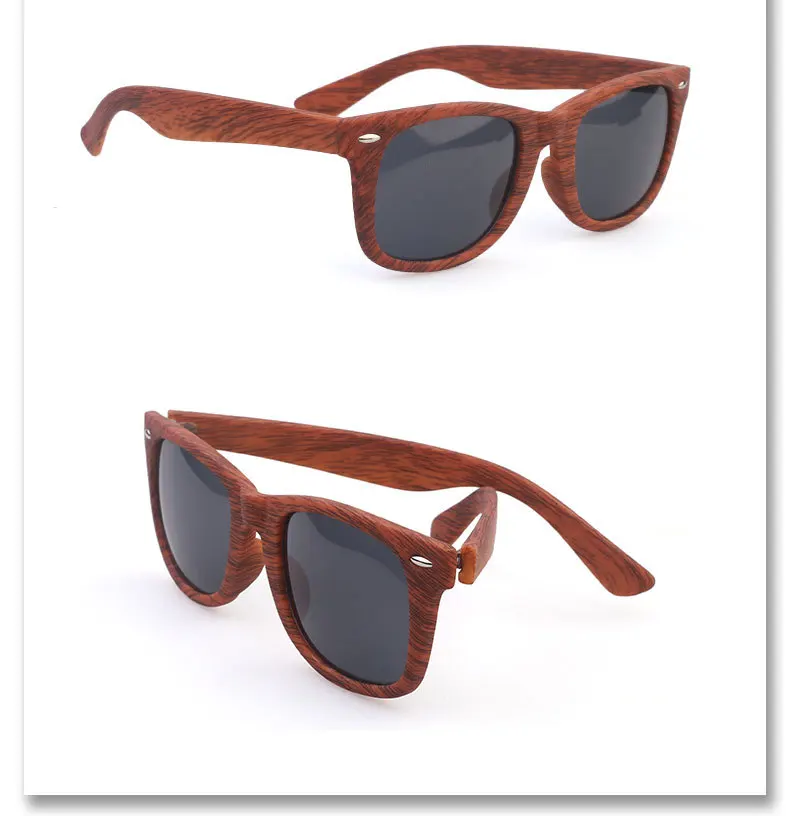 ASUOP2018 new retro wood grain ladies sunglasses fashion leopard men's glasses 100% UV400 reflective UV square driving goggles (15)
