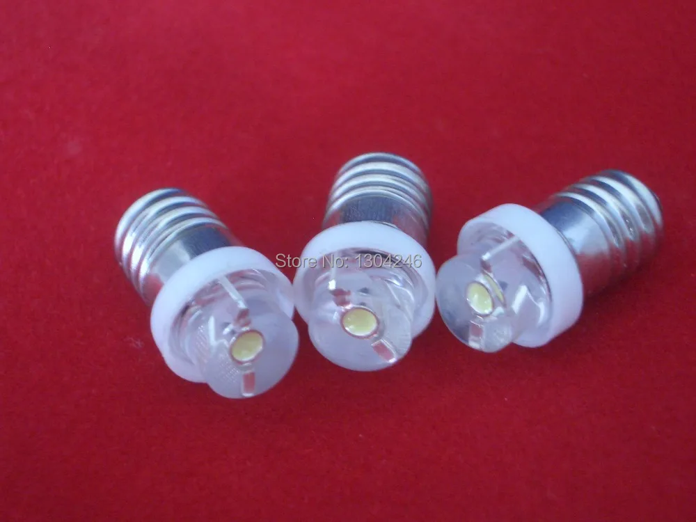 10x EBLCL E10 светодиодные лампочки для фонарика 0 5 Вт 6 вольт|led flashlight bulb|flashlight bulbe10 led |