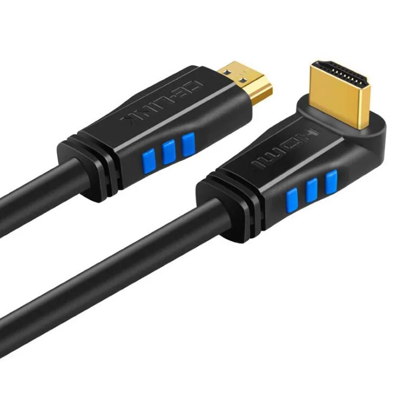 HDMI 2,0 кабель 4K 60HZ 90 градусов прямоугольный HDMI КАБЕЛЬ HDCP 2,2 5 м 3 м 1,5 м 1,0 м для PS4 pro Xbox One синий dvd-плеер STB