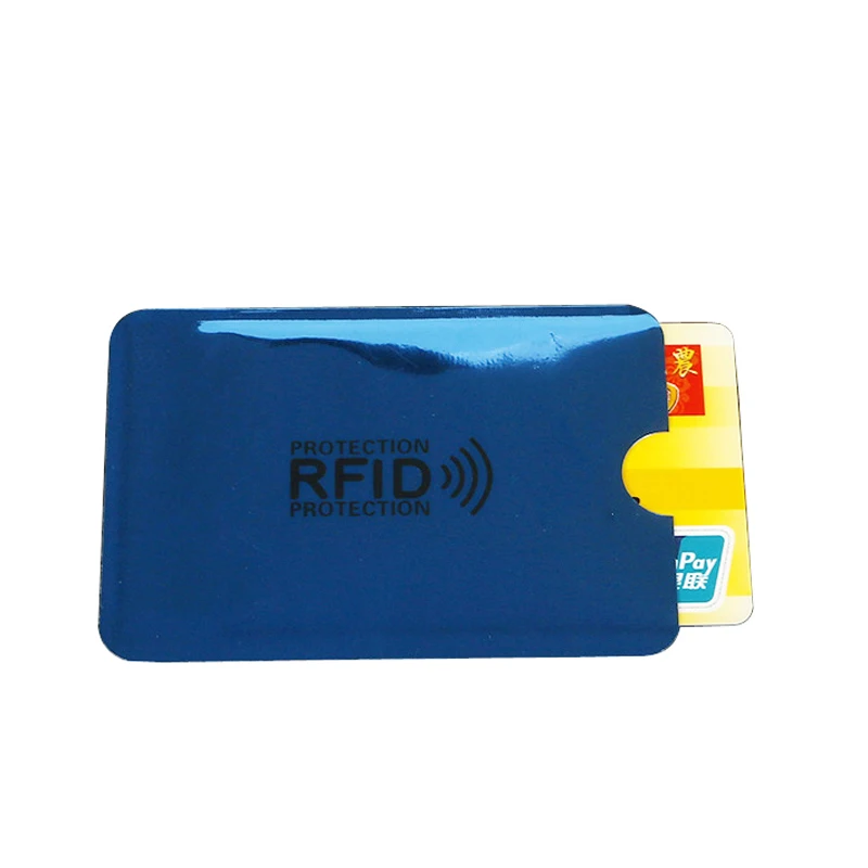 Aluminum Anti Rfid Reader Blocking Credit Card Holder 2PC wallet card holder credit card holder card holder card wallet document card wallet wallet card bag