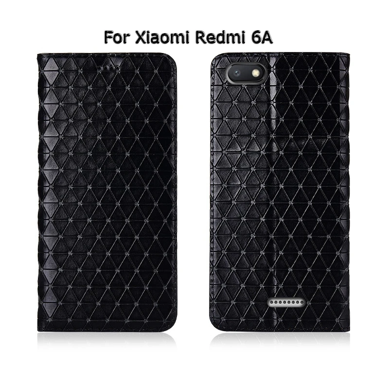Модный флип-чехол для телефона с подставкой, чехол для Xiaomi Redmi 6 Pro 6A из натуральной коровьей кожи, дизайнерский чехол для телефона