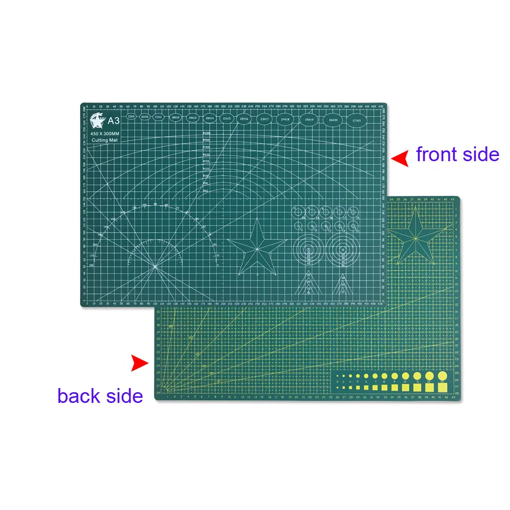 

Multifunctional A3 A4 Cutting Plate 3mm Thickness High Density Double-sided Cutting Panel Non-slip Desktop Protector Mat