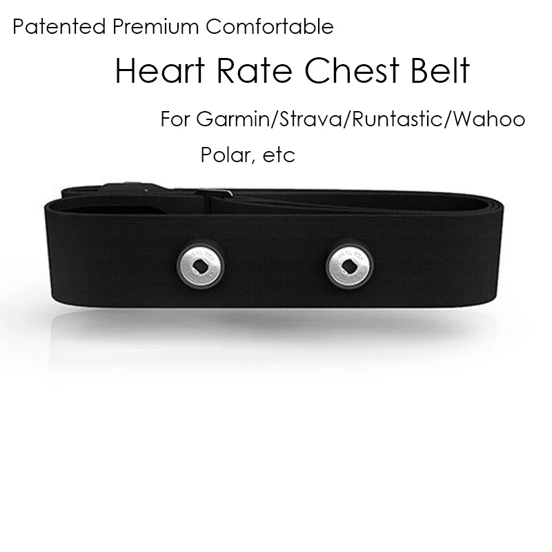 1 Heart Rate Monitor Chest Strap Belt Fabric Adjustable Replacement Strap for Garmin Polar Wahoo Runtastic Cateye HRM Transmitter