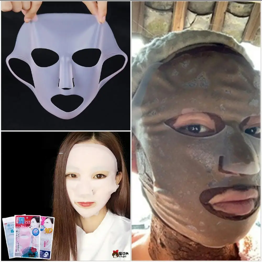 

Mask Companion Japan Silicone Mask Cover 3D Waterproof Essence Evaporation Mask Auxiliary Tool
