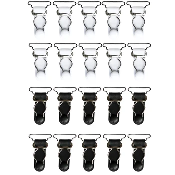

20pcs/set Women White Black Garter Belt Straps Thigh High Stockings Suspenders Grips 26mm