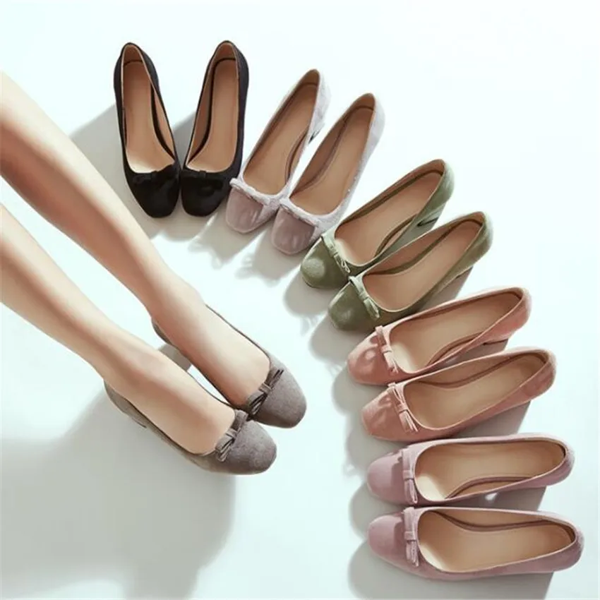 

ZOUDKY 2018 New Leather thin pointed hollow Rough and pointed buckle four seasons shoes LH002