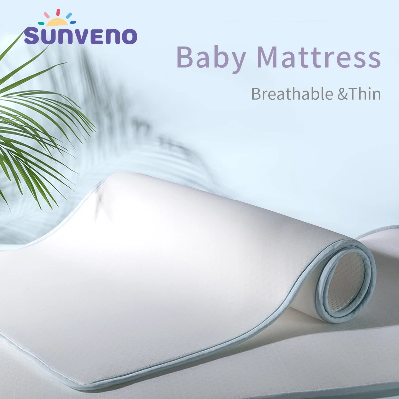 Sunveno детский матрас для новорожденных, дышащий матрас, декор детской комнаты, детское постельное белье, матрас