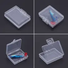1 Pc Fishing Bait Storage Box Lure Container Case Portable Transparent Plastic Tackle portable fishing gear lure storage case box black white