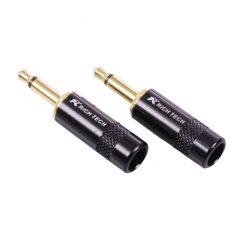 50pcs Mono jack 3 5mm 2 Poles Audio Connector 2Pins Audio Plug 3 5mm Jack Mono Headphone