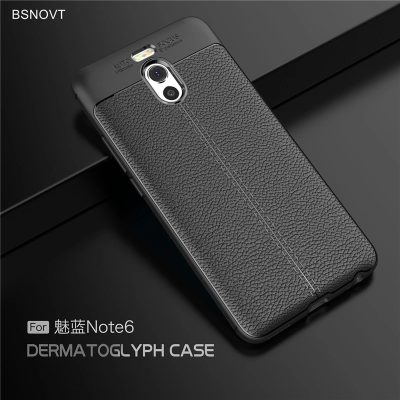 

BSNOVT Meizu M6 Note Case Meilan Note 6 Cover Shockproof Luxury Leather TPU Case For Meizu Meilan Note 6 Fundas Capa Shell 5.5