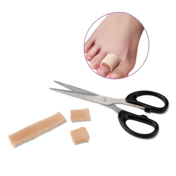 

1Pcs Ribbed Fabric Gel Tube Sleeves Cap Cover for Hammer Toe Claw Blister Corns Fingers Seporate Protector Foot Care