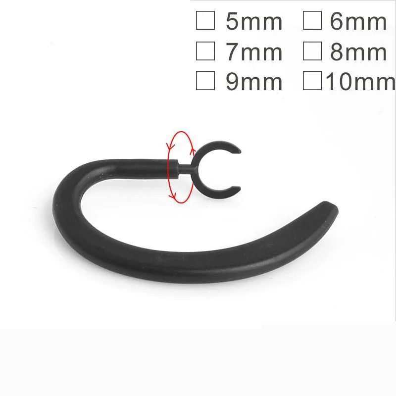 5mm 6mm 7mm 8mm 9mm 10mm Bluetooth Earphone Earhook Loop Clip Retractable whirling Ear Hook Replacement Headphone Accessories