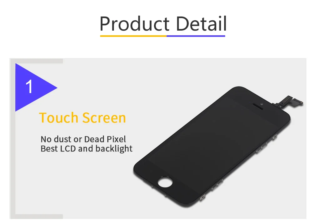 Белый и черный AAAA Качество OEM ЖК-дисплей для iPhone 5c Сенсорный экран Digitizer Ассамблеи A1456 A1507 A1516 A1529 A1532 ЖК-дисплей+ 2 подарок