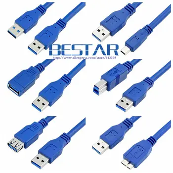 

Mini USB 3.0 Micro B USB 3.0 Cable BM USB3.0 Male to Female Extension Cable 0.3m 0.6m 1m 1.5m 1.8m 3m 5m 1ft 2ft 3ft 5ft 10ft