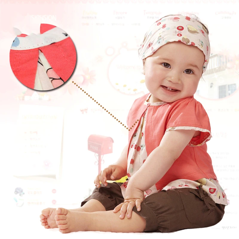 

2017 Summer Baby Girls clothes Infant Clothing Suits Cotton Newborn 3pcs Clothing T-shirt+Pants+Headband Baby Girl Clothing Sets