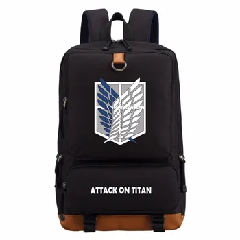 

WISHOT Attack On Titan backpack casual backpack teenagers Men women's Student School Bags travel Shoulder Bag Laptop Bags