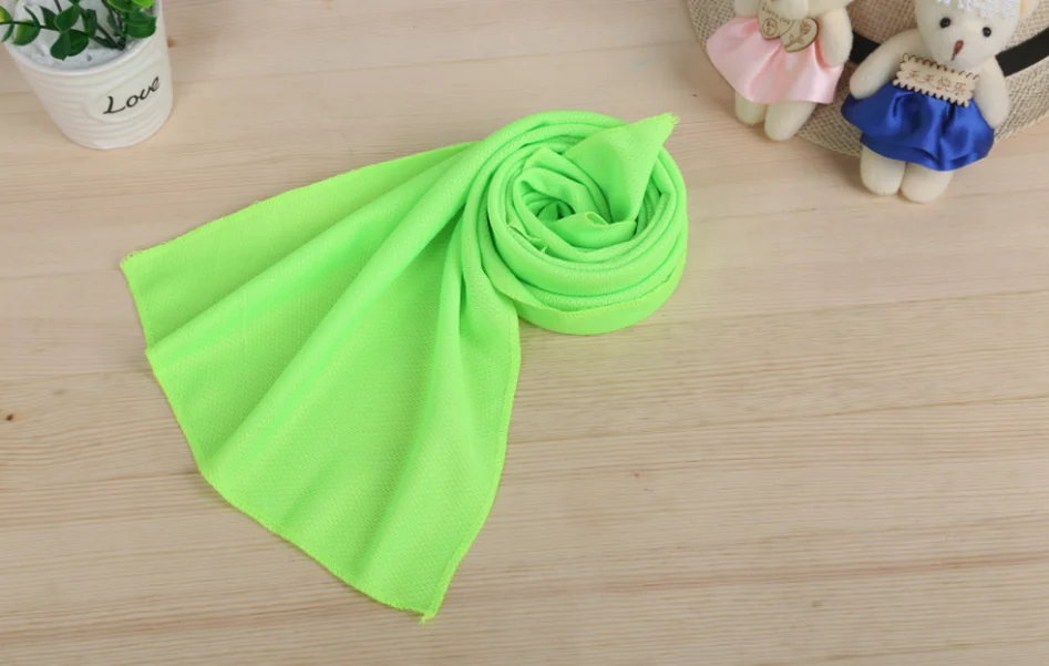 80x30 см Спортивное охлаждающее полотенце пот Лето ледяное полотенце высокое качество переохлаждения холодное полотенце - Цвет: green