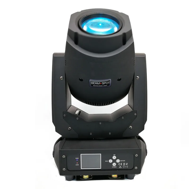 

New Stage Lighting Equipments 200W Beam Spot 2IN1 LED Moving Head Lights LCD Display With three facets prism 8 Static Gobos