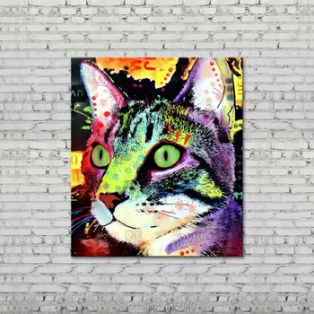 

Canvas Print Animal Cat Oil Painting Wall Art Picture Printed on Canvas wall pictures for living room decorative pictures art
