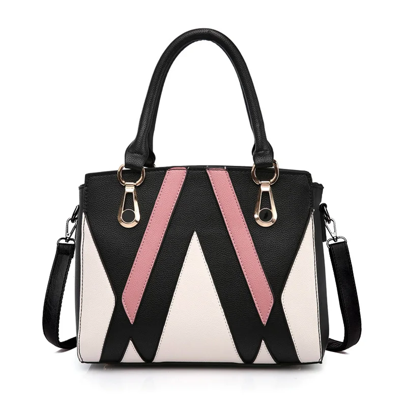

Bags For Women 2018 Handbag Stitching Leather Shoulder Bag Famous Designer Bolsos Mujer Crossbody Bag Ladies Sac A Main SS7136