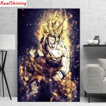 

5D Diy Diamond Painting Cross Stitch full Square Diamond Embroidery Dragon ball picture for room Decor H1332