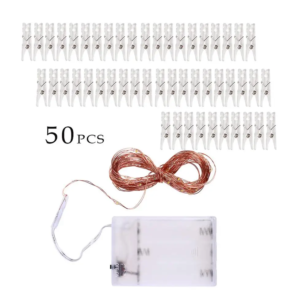 17 футов/6.8Ft фото клип USB гирлянды светодиодные светильник s Фея на открытом