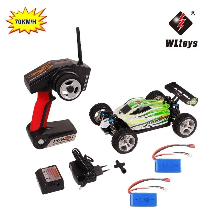 Радиоуправляемая машина WLtoys A959 A959-B 2,4G 1/18 Масштаб дистанционного управления Внедорожный гоночный автомобиль Высокая скорость трюк внедорожник игрушка подарок для мальчика RC Мини автомобиль - Цвет: 2 battery