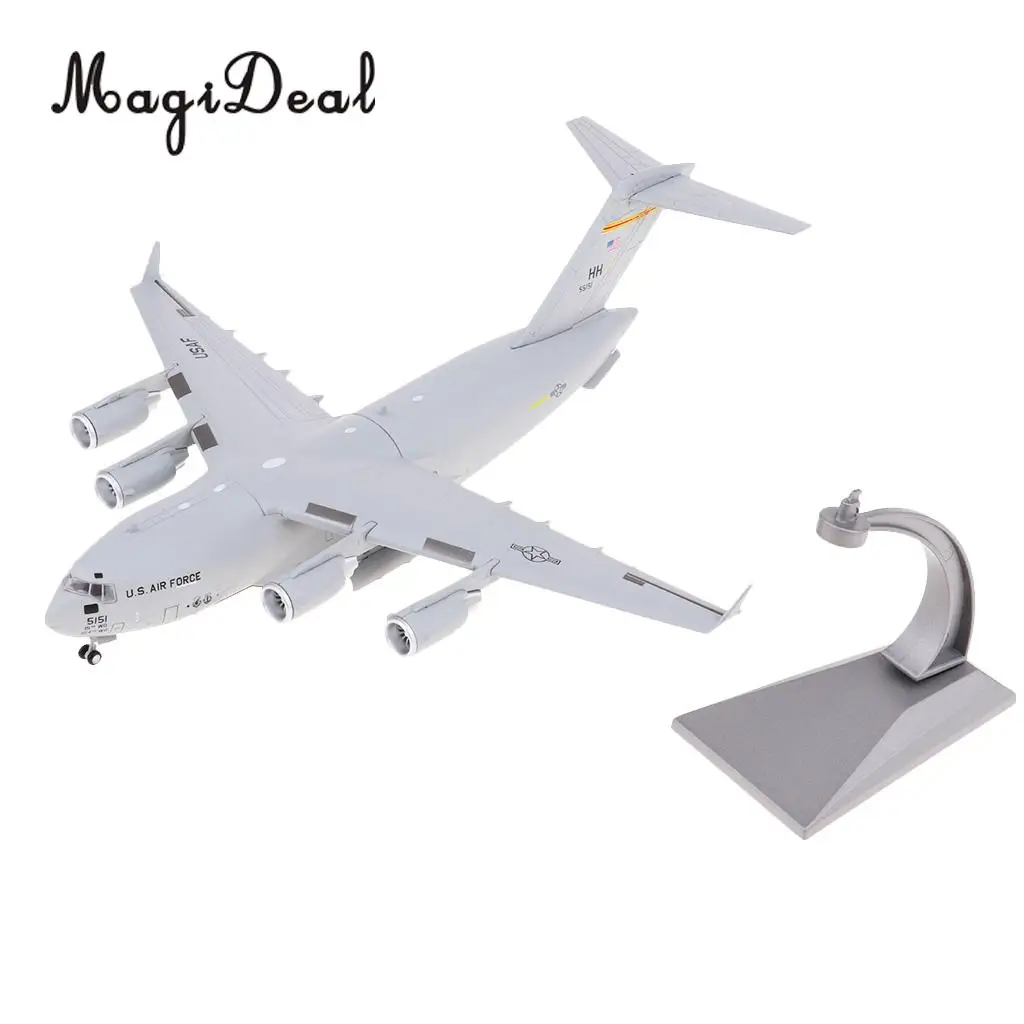1:200 C-17 Transport Plane American Diecast Military Aeroplane Collection Art Crafts with Display Stand