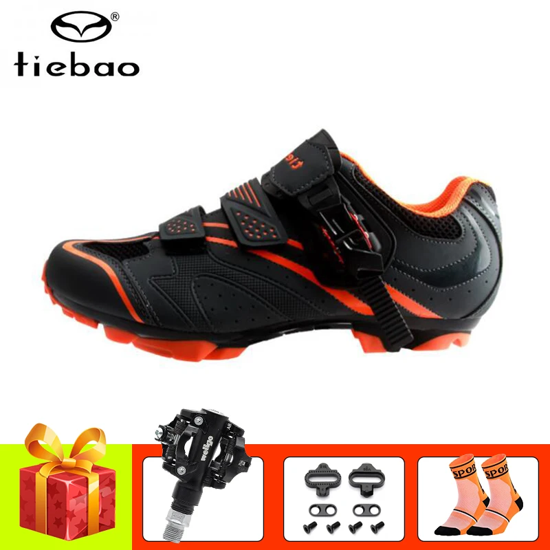

TIEBAO Cycling Shoes Mountain Bike zapatos ciclismo hombre Breathable Self-locking 2019 men women mtb SPD Pedals Riding Sneakers