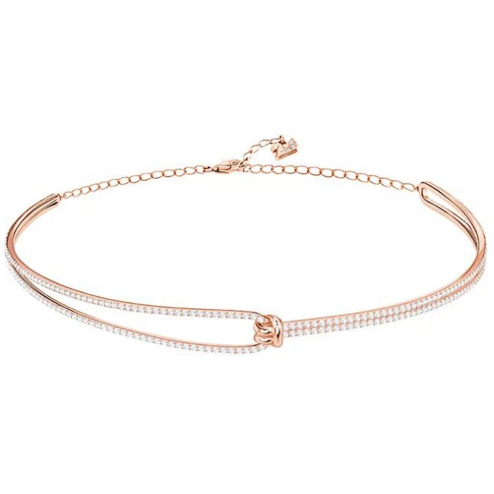 

2018 New Charming Lady Twisted Design Temperament Bracelet Female Jewelry Rose Gold Wrist Ornament Suitable Ball Wedding Gift