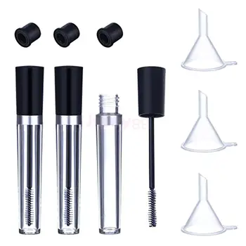 

Empty Mascara Tubes 3 Packs 7.5ml Reusable Container Bottle Tube for Eyelash Growth Oil Funnels Plugs Set for Castor Oil DIY