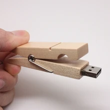 Лучшие продажи подарок USB 3,0 Флешка флеш-накопитель Memory Stick деревянный зажим Pen Drive 8 ГБ-128 ГБ флэш-накопители USB Creativo подарки