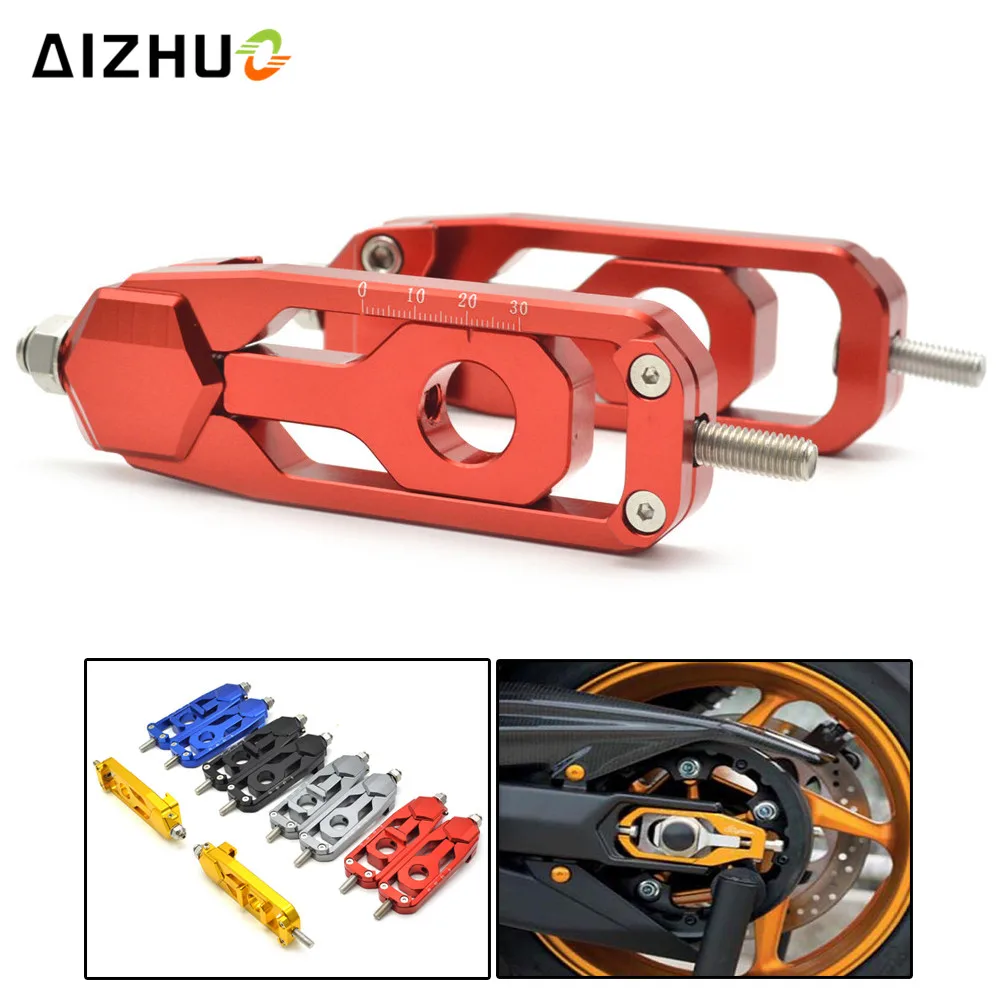 

FOR MT09 Motorcycle Chain Tensioner rear axle spindle chain adjuster For YAMAHA MT-09 TRACER FZ-09 MT 09 MT09 FJ 09 2015 2016