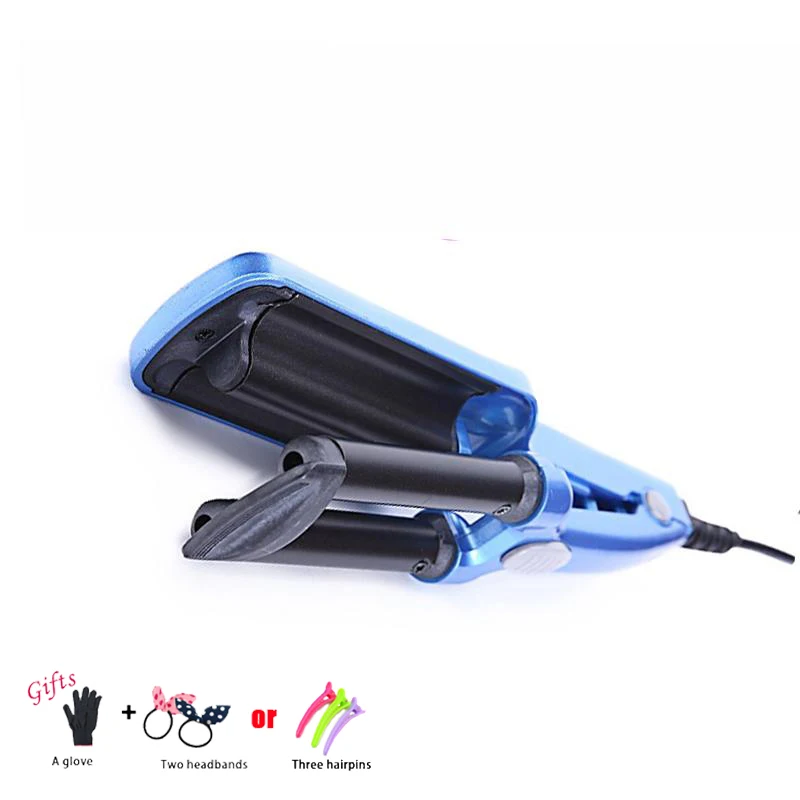 

Hair Curler Mini 3 Barrel Curling Iron Flat Ceramic Hair Tools Professional Crimper Tongs Curling Wand Salon Styling Tools C13
