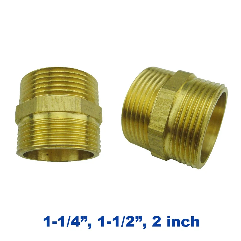 Brass copper plumbing fitting male thread G 1-1/4&quot 1-1/2&quot 2 inch union fast connector water hydraulic joint | Обустройство