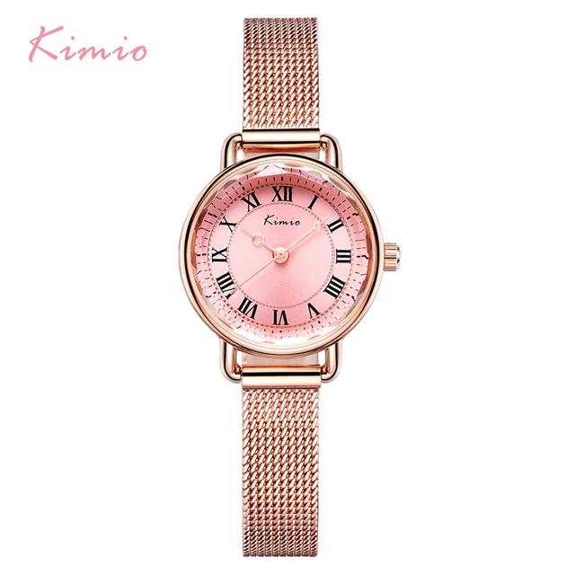 Kimio Retro Bracciale Donna Orologi Vintage Maglia Della Fascia In Acciaio Inox Kimio Retro Bracciale Donna Orologi Vintage Maglia Della Fascia In Acciaio Inox