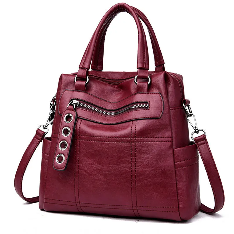 

Leisure Multifunction Women Backpack Soft Leather Female School Shoulder Bag for Teenage Girls Travel Ladies Bagpack Mochilas