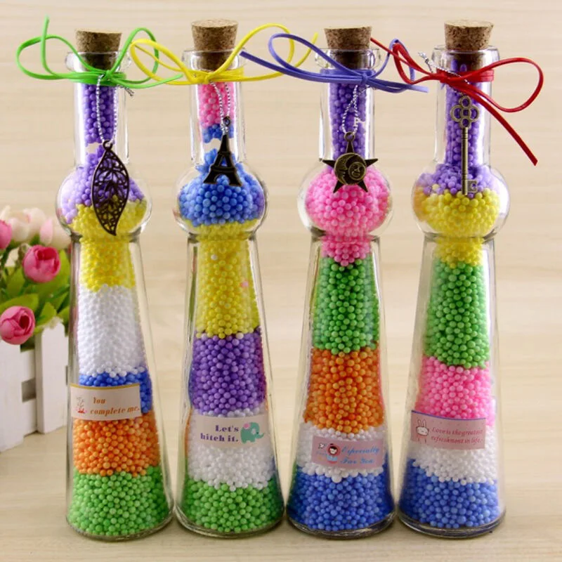 3mm Foam Balls Decorative Craft Bubble Ball Gift Box DIY Wedding/Christmas/Party Bottle Vase Decor Pillow Filler Styrofoam Ball