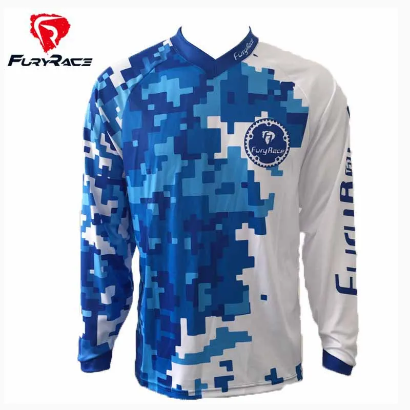 blue camouflage jersey