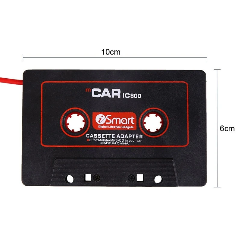 Челнока Универсальный аудиокассетный адаптер Aux кабель 3,5 мм разъем для MP3 CD-плеер iPod KY